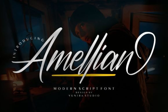 Amellian: The Script Font That Stops the Scroll