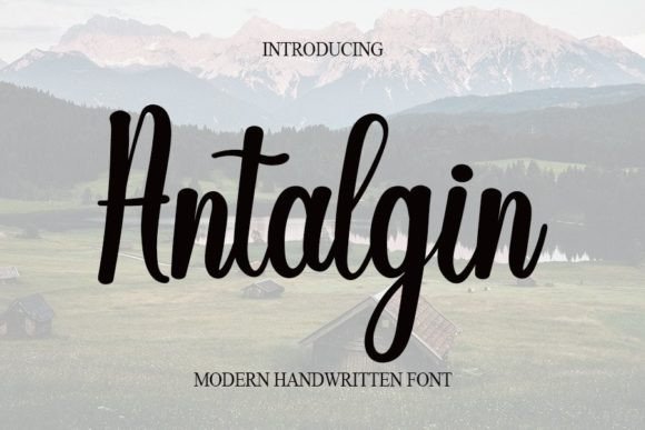 Antalgin: A Handwritten Font for Editorial Elegance