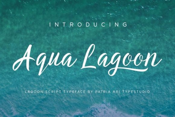 Aqua Lagoon: A Handwritten Typeface for Editorial Elegance