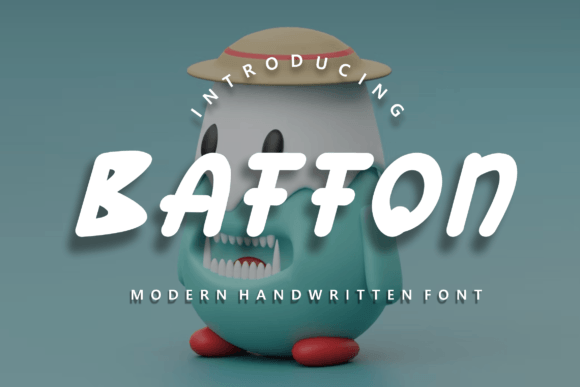 Baffon: A Whimsical Handwritten Font for Editorial Design