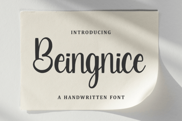 Beingnice Font Review: A Handwritten Typeface for Branding