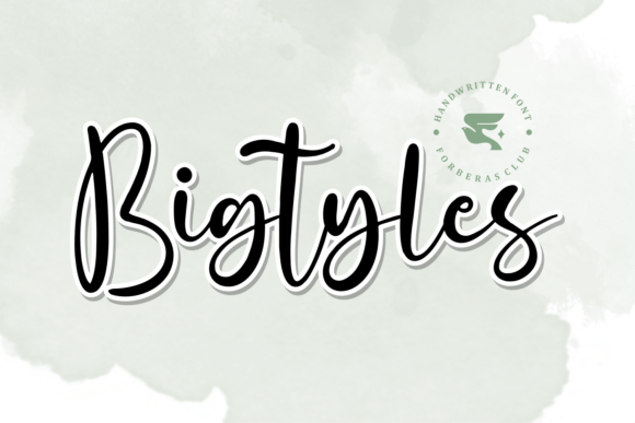 Bigtyles: A Handwritten Typeface for Modern Editorial Design