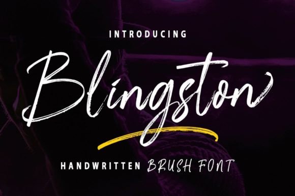 Blingston: A Friendly Handwritten Font for Editorial Design