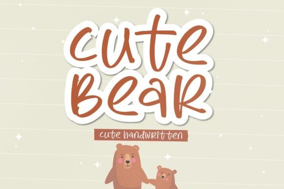 Cute Bear Font: A Playful Typeface for Makers