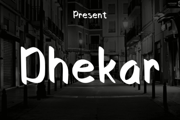 Dhekar: A Modern Script Typeface for Editorial Elegance