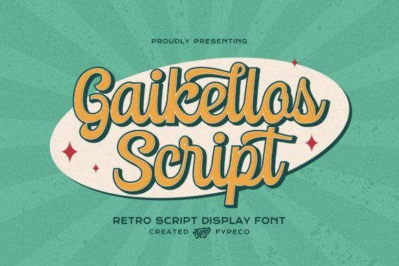 Gaikellos Script: The Retro Display Font for Scroll-Stopping Content