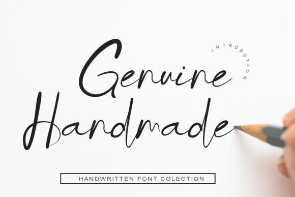 Genuine Handmade: A Typeface for Elegant Editorial Design
