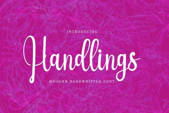Handlings Font: A Sweet Typeface for Small Business Branding