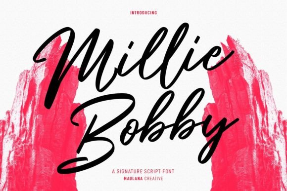 Millie Bobby: A Handwritten Font for Makers