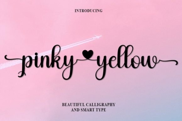 Pinky Yellow: A Modern Handwritten Typeface for Web Design