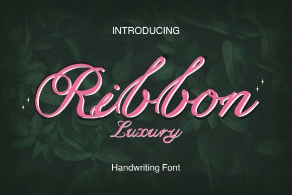 Ribbon Luxury: An Elegant Script Typeface for Branding