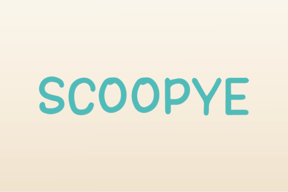 Scoopye: A Handwritten Typeface for Editorial Charm