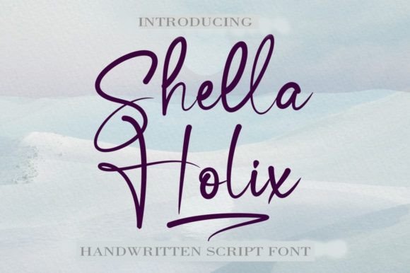 Shella Holix: An Elegant Handwritten Font for Branding