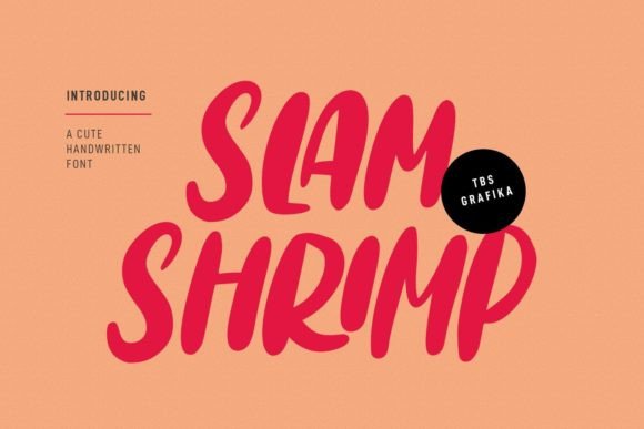 Slamshrimp: A Whimsical Typeface for Editorial Design