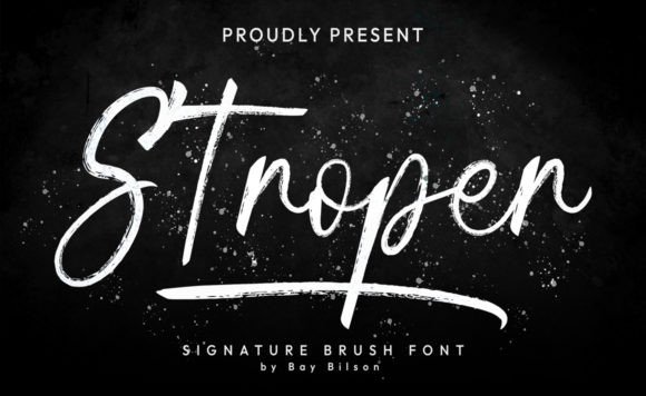 Stroper Font: The Modern Brush Typeface for Crafters