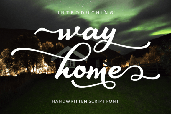 Way Home: A Handwritten Typeface for Modern Web Design